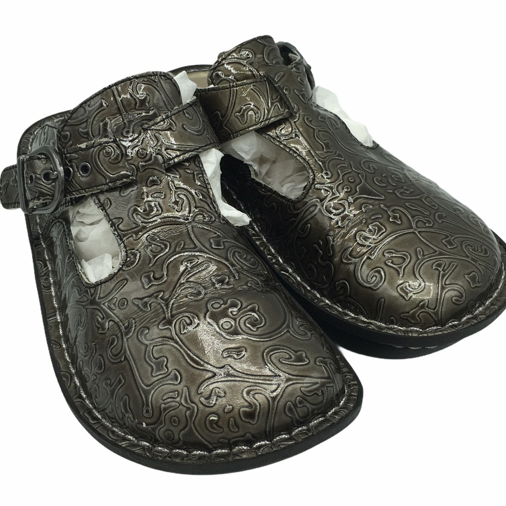 Alegria Original Embossed Comfort Slip On Clogs 36 - Picture 6 of 10